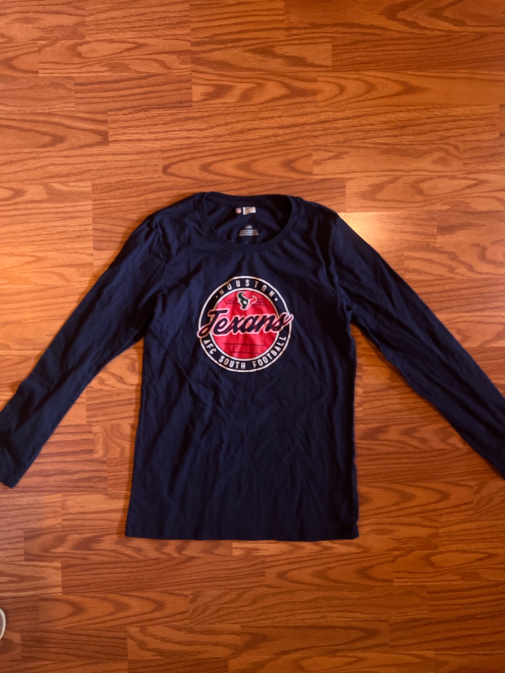 NFL Navy Long Sleeve Texans Graphic Tee